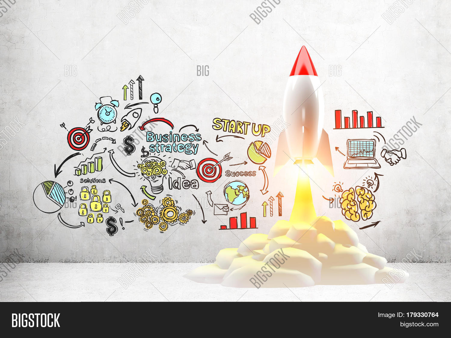 Colorful Start Sketch Image & Photo (Free Trial) | Bigstock