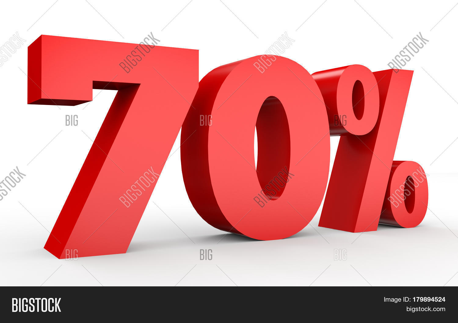 Seventy Percent Off. Image & Photo (Free Trial) Bigstock