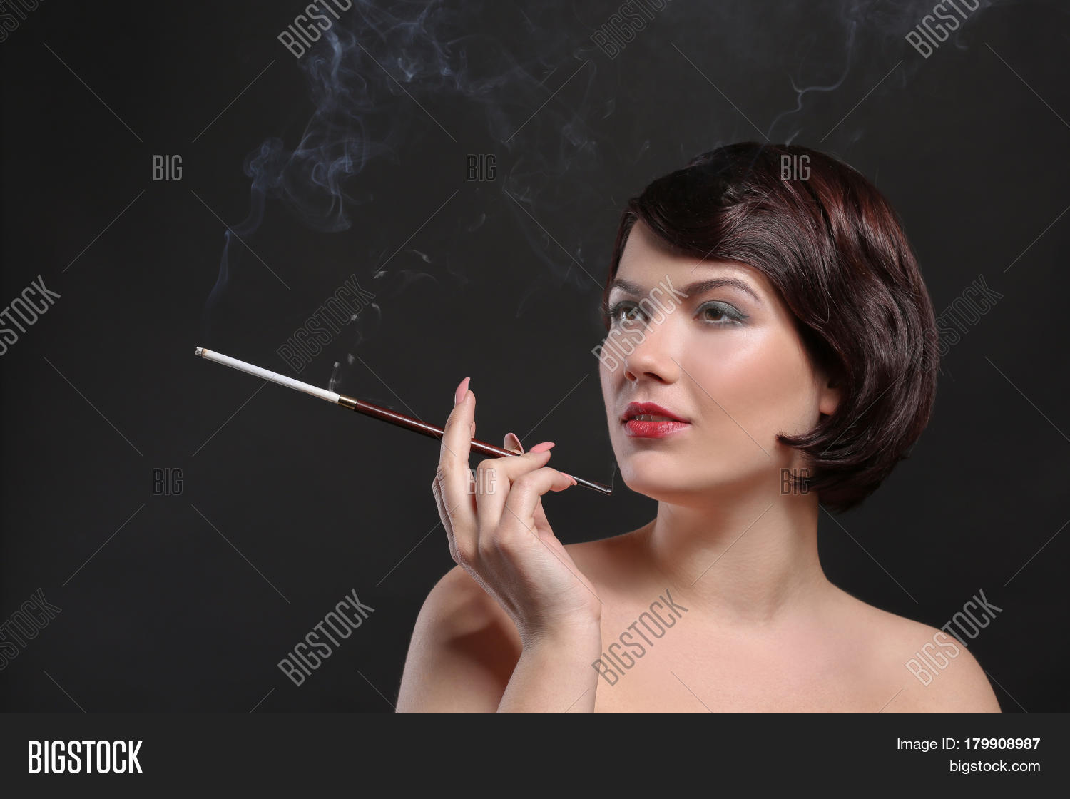 Young Woman Smoking Image & Photo (Free Trial) | Bigstock