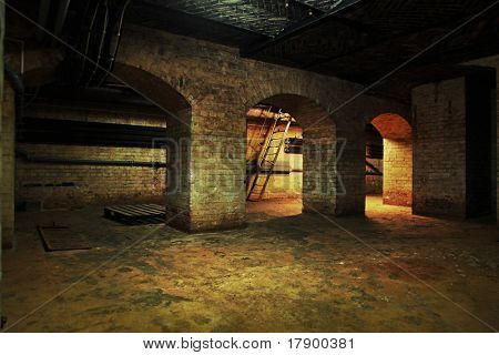 Vista all'interno del vecchio edificio