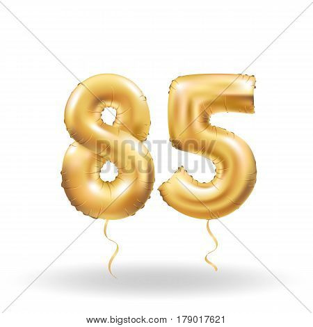 Number Eighty Five Metallic Balloon