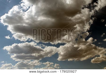 the sun through the clouds, Sunny day