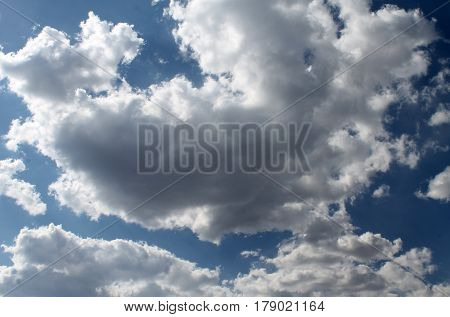 the sun through the clouds, Sunny day