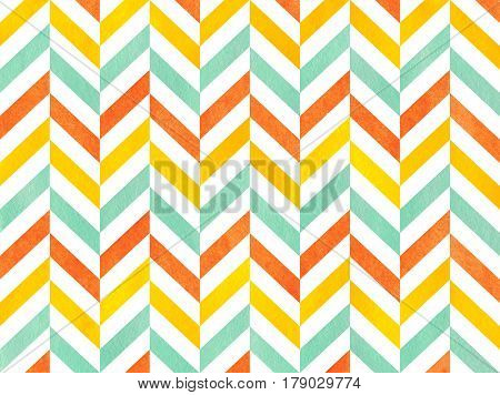 Watercolor Stripes Background, Chevron.