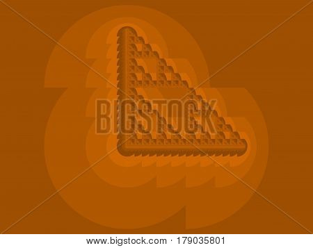Orange Fractal Background
