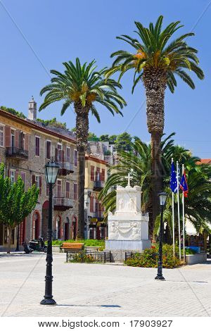 ช่องสี่เหลี่ยมใน Nafplion ประเทศกรีซ