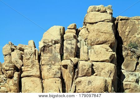 Rock Formations at Joshua Tree National Park