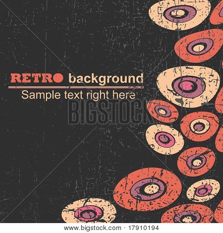Retro grunge pozadí - vektor
