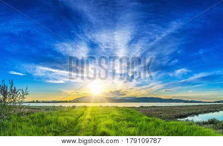 Sunrise in Lefkas island Greece