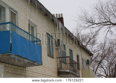 Icicles On The Roof