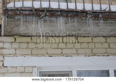 Icicles On The Roof