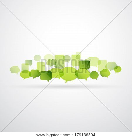 Vector illustration Speech bubble network background. EPS10