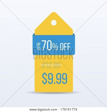 Special offer sale tag discount symbol retail sticker sign price. VECTOR