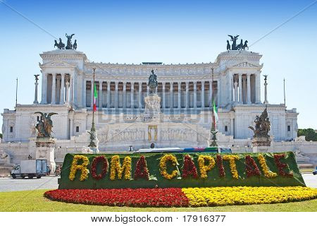 อิตาลี โรม Vittoriano-อนุสาวรีย์ในเกียรติของกษัตริย์องค์แรกของเรท Victor Emmanuil อิตาลี