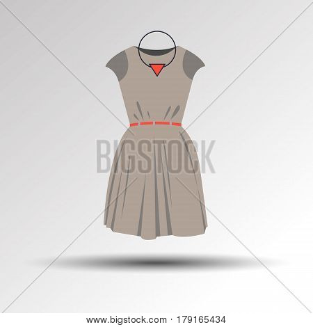 dress fashion style vector women clothing model illustration elegance