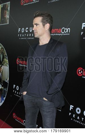 LAS VEGAS - MAR 29:  Colin Farrell at the Focus Features CinemaCon Photocall at the Caesars Palace on March 29, 2017 in Las Vegas, NV