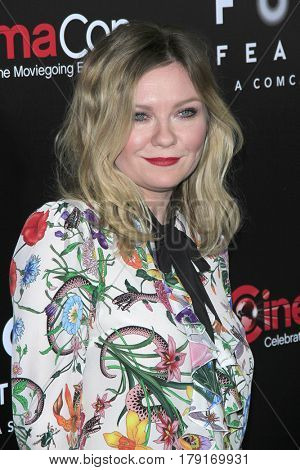 LAS VEGAS - MAR 29:  Kirsten Dunst at the Focus Features CinemaCon Photocall at the Caesars Palace on March 29, 2017 in Las Vegas, NV