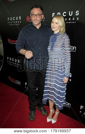 LAS VEGAS - MAR 29:  Colin Trevorrow, Naomi Watts at the Focus Features CinemaCon Photocall at the Caesars Palace on March 29, 2017 in Las Vegas, NV