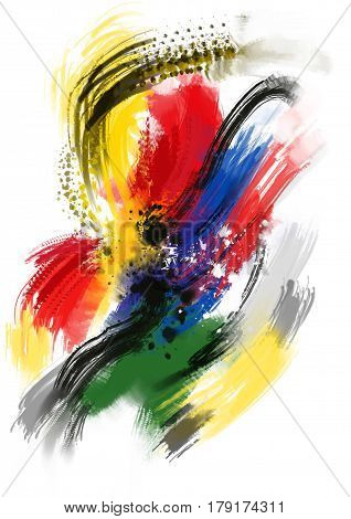 Background art brush texture - Stock Image
