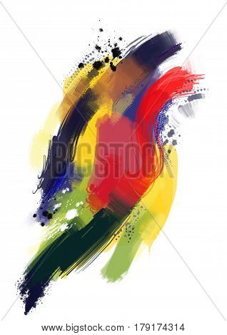 Background art brush texture - Stock Image