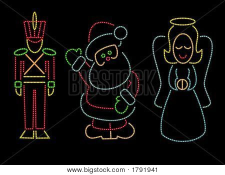 Affichage de Noël s'allume