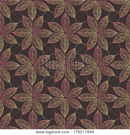Ornate seamless pattern with hand drawn floral elements. Stock vector illustration for decoration wallpaper textile design.