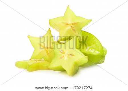 Carambolier on a white background. Clipping path