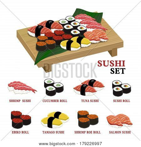 Amazing Delicious Sushi Set