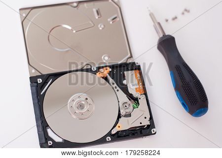 Took Apart The Hard Drive From The Computer,