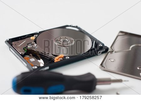 Took Apart The Hard Drive From The Computer,