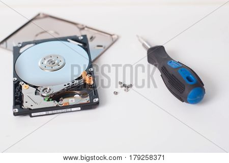 Took Apart The Hard Drive From The Computer,
