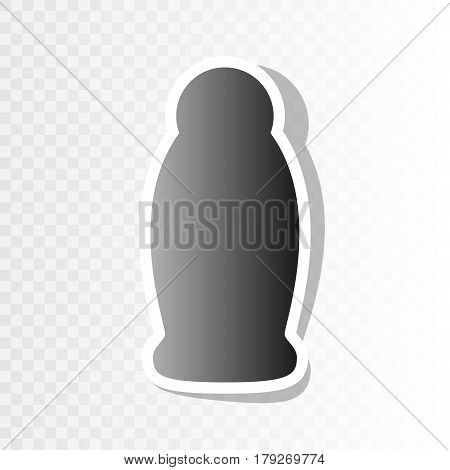 Gel, Foam Or Liquid Soap. Dispenser Pump Plastic Bottle silhouette. Vector. New year blackish icon on transparent background with transition.