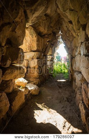 East Gallery Of Tiryns Acropolis