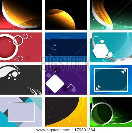 Abstract multicolored background Collection - vector design