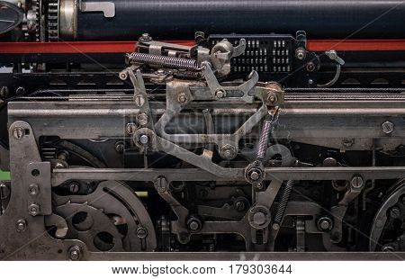 The Mechanism Of A Old And Vinage Machine