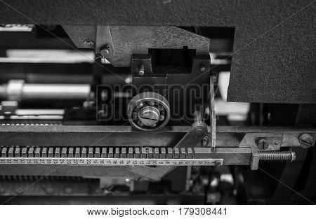 The Mechanism Of A Old And Vinage Machine