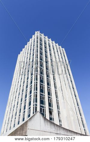 Lyon, France - February 19, 2017:Building of the International agency for research on cancer in Lyon, France