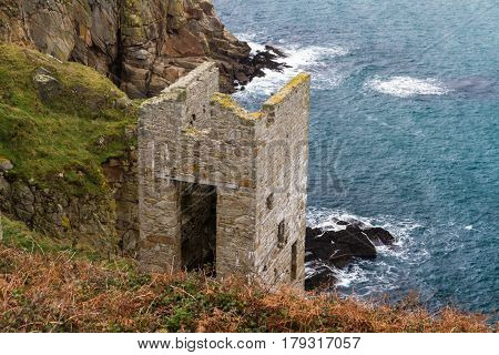Trewavas Head Tin Mine Beam Engine House