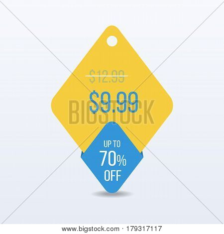 Special offer sale tag discount symbol retail sticker sign price. VECTOR
