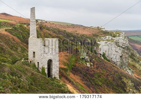 Trewavas Head Tin Mine Beam Engine House