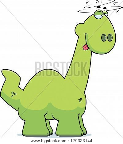 Drunk Cartoon Apatosaurus