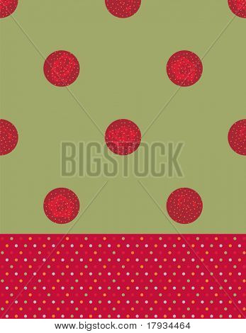 Vektor-Rosen (nahtlos) und Polka Dots koordinieren auch nahtlose Muster.