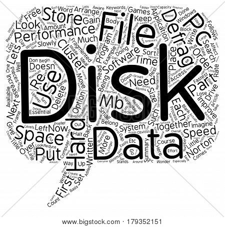 Why do we defrag the Hard Disk text background wordcloud concept