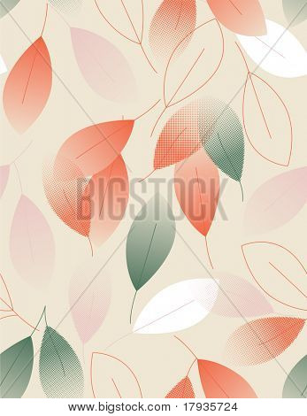 Vector seamless Pattern Blätter angezeigt.