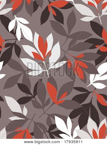 Vector seamless Pattern Blätter angezeigt.