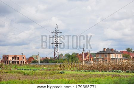 Overhead power line. Living near overhead high voltage transmission power lines as a risk. EMF Pollution from Living Near Power Lines.