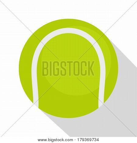 Ball for playing tennis icon. Flat illustration of ball for playing tennis vector icon for web isolated on white background