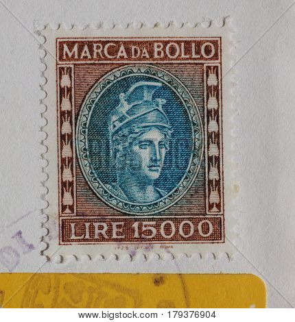 Italian Revenue Stamp In Rome