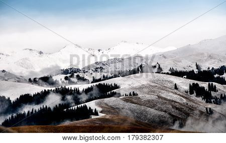 Tianshan is one of the seven wonders of the world mountains, the East and West Tianshan mountains across China, Kazakhstan, Kyrgyzstan and Uzbekistan Shikoku, Tianshan is the world's largest and most magnificent mountains.