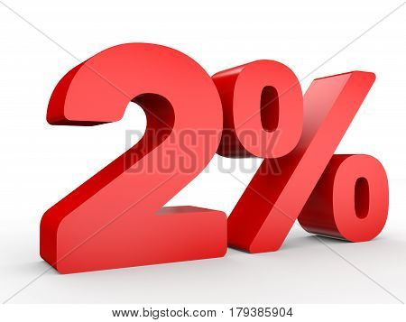 Two Percent Off. Discount 2 %.